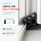 🚪Secure Track Door Stop – säker dörrstopp, stötdämpande & minimalistisk design – perfekt för skjutdörrar, fönster och balkongdörrar ✨🏠