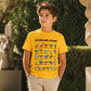 Barn-T-shirt med dinosaurie- och alfabetstryck