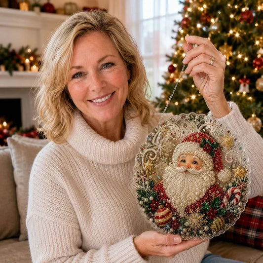 🎄Julpärlor Diamantkonst Hängande Ornament Kit | Slitstarka Pärlkulor Som Bleknar Gör-det-själv Handgjord Hängande Juldekoration 🎅💎