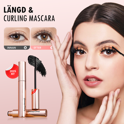 [Vattenfast och kladdfri]Förlängande och curlande långtidsverkande mascara