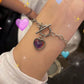 💖 Färgskiftande Hjärtsmycke – Ett Magiskt Armband eller Halsband