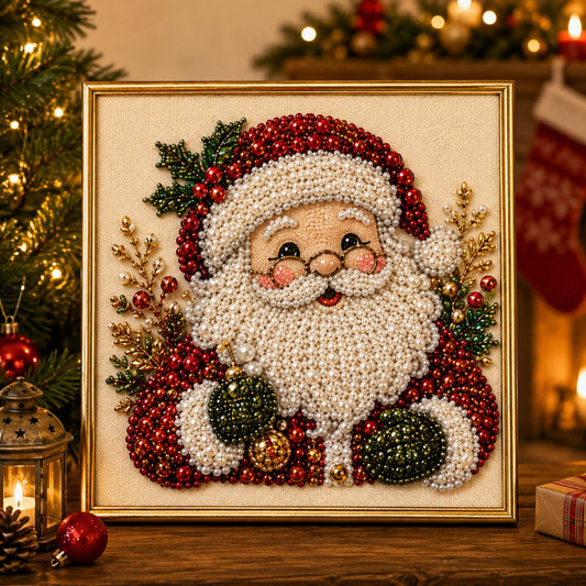 Avkopplande & Nybörjarvänligt - DIY Jul Pärl-Diamantmålning Konstkit