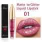 Diamond Lip Gloss Matte To Glitter Flytande läppstift Vattentätt🎁