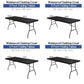 🔥🎁Nyhet 50 % RABATT🔥Paket stretchtyg bordsskydd, passar 4 ft / 6 ft / 8 ft bord