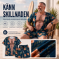 Rolig 3D-printad t-shirt med hårigt bröst för män