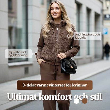 🔥Fri frakt🔥3-delat varmt stickat loungeset som håller dig varm, chic och självsäker hela dagen ❄️