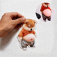 3D-söt Shiba Inu självhäftande dörrstopp & stressboll