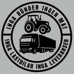 （Köp 1 få 1 gratis）Bildekal: Inga bönder, ingen mat – inga lastbilar, inga leveranser