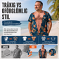 Rolig 3D-printad t-shirt med hårigt bröst för män