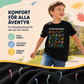 Barn-T-shirt med dinosaurie- och alfabetstryck