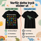 Barn-T-shirt med dinosaurie- och alfabetstryck