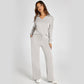 🔥2-delade set för kvinnor Outfits Casual långärmade sweatshirts Set