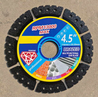 🔪 KÖP 3 FÅ 5 GRATIS 🛠️ | 4,5-tums Diamantskärskiva – För Metall, Granit & PVC