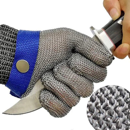🔥50% RABATT NU! 🛡️Rostfria metallhandskar, livsmedelsklassade & skärskyddade ✂️