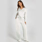 🔥2-delade set för kvinnor Outfits Casual långärmade sweatshirts Set