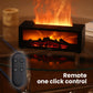🔥🎁Nyhet 50 % RABATT🔥🔥 Eldstadsflamdiffusor Luftfuktare med Fjärrkontroll