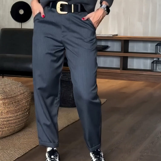 👖 60% RABATT NU ! ✨ Kvinnor Hög Midja Casual Straight Blazer Byxor – Magkontroll, Smickrande Passform & Kontor-til-Utendørs Klar 💼