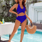 👙Magstödjande baddräkter med blygsam hög midja bikiniset