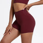 Högmidjade snabbtorkande yoga- och cykelshorts