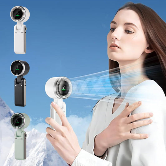 🔥Lägsta priset någonsin!💥Vikbar handhållen fläkt med 5 hastigheter