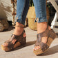 🔥Trendiga Wedge-sandaler med öppen tå för kvinnor