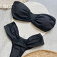 Sexig rynkad bikini i 2 delar för dam