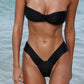 Sexig rynkad bikini i 2 delar för dam