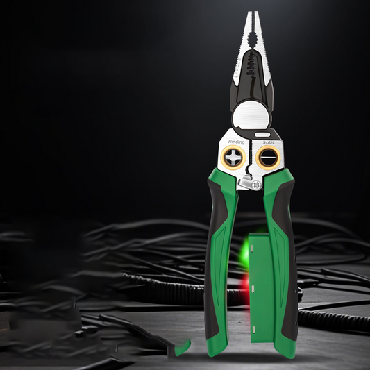 Multifunktionell trådstrippsax med elektriskt test