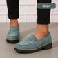 ⏳Fabrikserbjudande sista dagen - 61% rabatt 🎁Bekväma damloafers med grov klack och slip-on