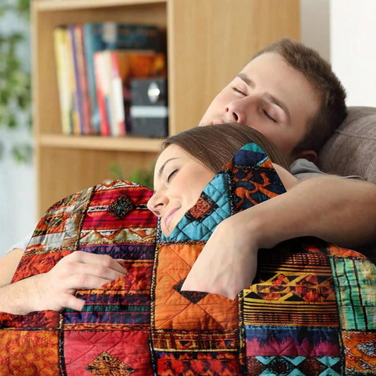 ✨ Mjuk komfort möter iögonfallande design – 3D-tryckt flanellfilt för hem och avkoppling