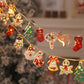 LED-ljusslinga med jultomtenmotiv
