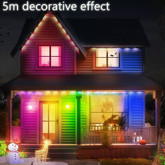 🎅Försäljning inför julen🎁Smart vattentät LED-ljusslinga för inomhus- och utomhusbruk💡