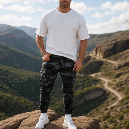 👖 Robusta taktiska arbetsbyxor – 💪 Slitstark nylon-bomull | 🔧 Flera fickor | 🌲 Perfekta för utomhusbruk och arbete