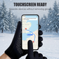 Unisex Touchscreen Warm Windproof Anti-Slip Zipper Gloves
