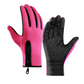 Unisex Touchscreen Warm Windproof Anti-Slip Zipper Gloves