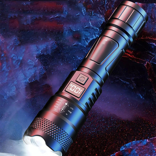 🔦 KÖP 2 FÅ 1 GRATIS! ✨ Superstark ljus zoombar ficklampa