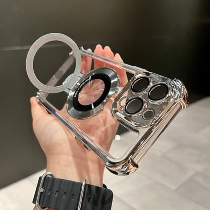 Klart Elektropläterat Magnetiskt Skal med Ringstativ