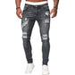 🔥🎁Nyhet 50 % RABATT🔥Snygga slitna skinnyjeans för män