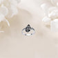 💍 50% RABATT 🌸 | Bohemisk Vintage Ring – Blommönster & Svart Ädelsten