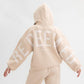 Tjock Oversized Faith Hoodie med Kristet Tryck
