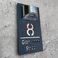 Solcelledrivna adressnumrskylt