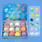 🛁 60% RABATT |🌊 Havstema Badbomber | 60g*12 St, Skummande Badtid & Rolig Presentidé ✨