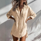 💖 50% RABATT 👚 | Löst Sittande Halvlång Skjorta med Knappar – Mångsidig & Bekväm