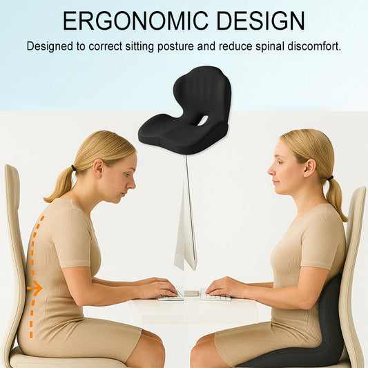 🪑 50% RABATT! 💺 Ergonomisk sittdyna 2026 – Perfekt stöd för ländryggen, minnesskum & perfekt för kontoret och bilen 🧘‍♂️
