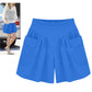 Strand Lediga Shorts Med Elastiskt Midjeband
