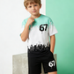 👕 50% RABATT 🎮 | Pojkars 2-delat Set – 3D-tryckt T-shirt & Shorts