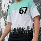 👕 50% RABATT 🎮 | Pojkars 2-delat Set – 3D-tryckt T-shirt & Shorts