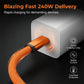 240 W magnetisk självupprullande Type-C-kabel