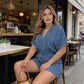 Somrig Casual Jumpsuit med Elastisk Midja