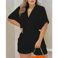 Somrig Casual Jumpsuit med Elastisk Midja